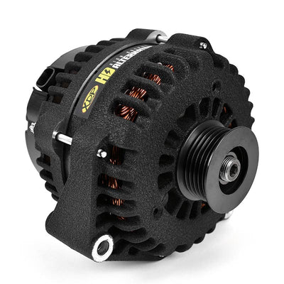 Wrinkle Black HD High Output Alternator 2007.5-2010 GM 6.6L Duramax LMM XD351 XDP